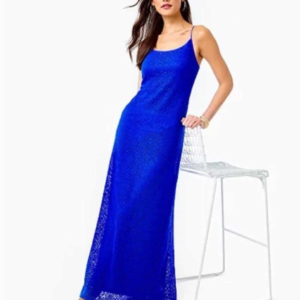 Lilly Pulitzer Royal Blue Maxi Dress